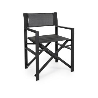 Chaise de terrasse - Max - Noir - Aluminium - Gastro HW-44383 €95.00 Chaises de terrasse