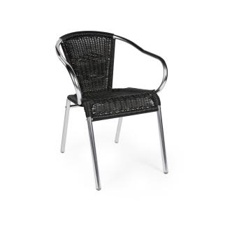 Chaise de patio - Classique - Noir - Aluminium - Gastro HW-00060 €70.00 Chaises de terrasse
