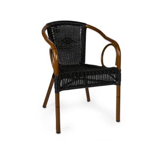 Chaise de terrasse - Corino - Noir - Gastro HW-00070 €85.00 Chaises de terrasse