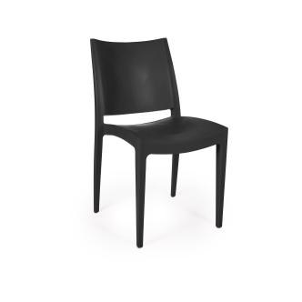 Chaise de terrasse - Emma - Noir - Plastique - Gastro HW-61243 €42.95 Chaises de terrasse