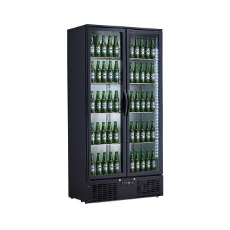 Réfrigérateur porte vitrée - 385 Litres - Noir - Aluminium - Gastro HW-129413 €799.00 Vitrine à boisson