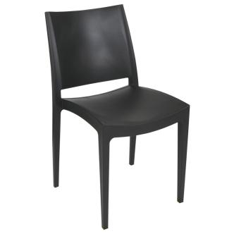 Chaise de terrasse - Emma - Anthracite - Plastique - Gastro HW-61245 €42.95 Chaises de terrasse