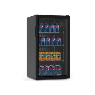 Réfrigérateur - 80 litres - Porte vitrée - Noir - Gastro HW-61195 €229.00 Vitrine à boisson