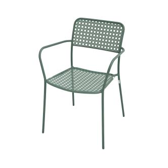Chaise de terrasse Toscane - Acier vert - Gastro HW-146555 €49.95 Chaises de terrasse