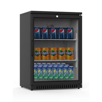 Réfrigérateur porte vitrée - 130 Litre - 1 porte - Noir - Gastro HW-12506 €349.00 Vitrine à boisson