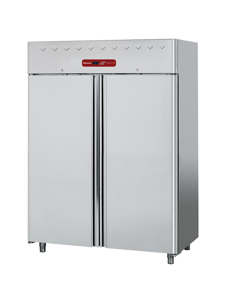 Réfrigérateur traiteur - 1400 Litres - 2 portes - GN 2/1 - H 202,5 x 154 x 82 CM - Inox - Diamant - AD2N/H2-R2