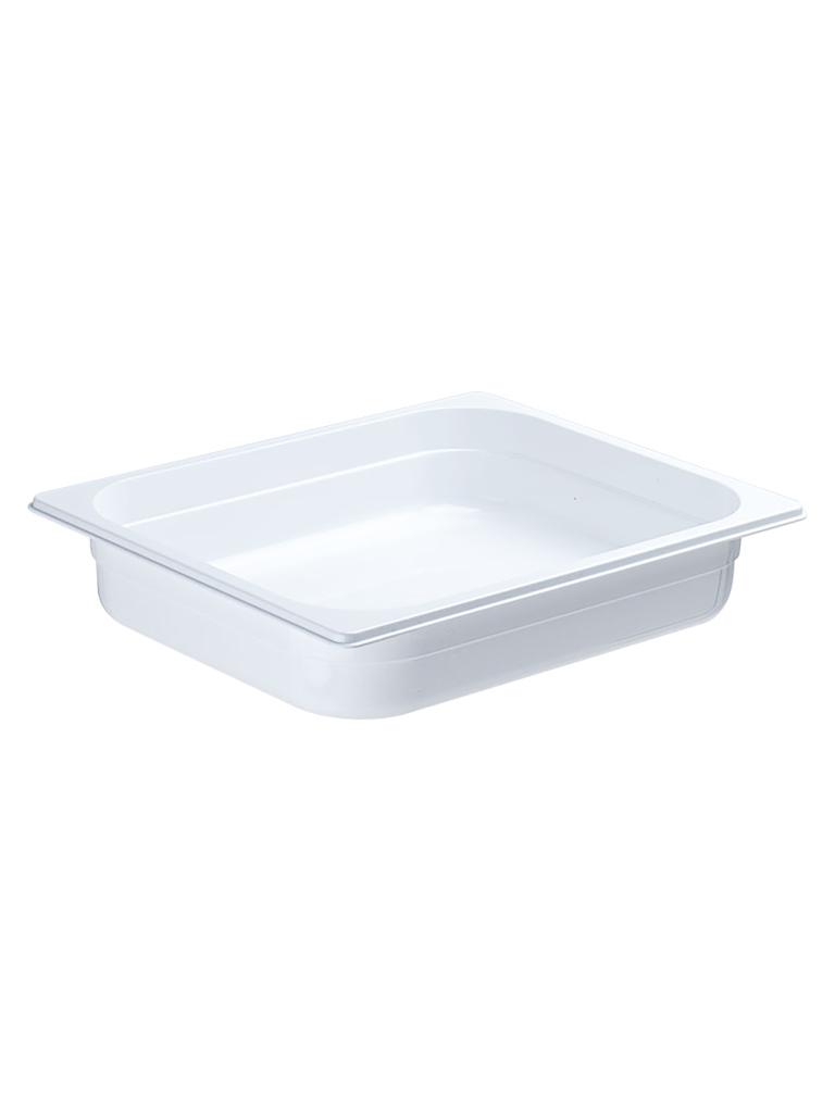 Bac gastronorme - Polycarbonate - Blanc - 1/2 GN - 100 mm - Gastro