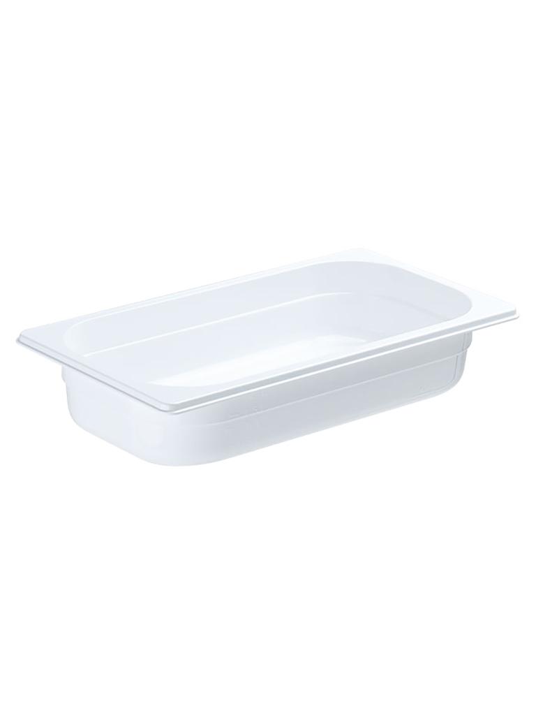 Bac gastronorme - Polycarbonate - Blanc - 1/3 GN - 100 mm - Gastro