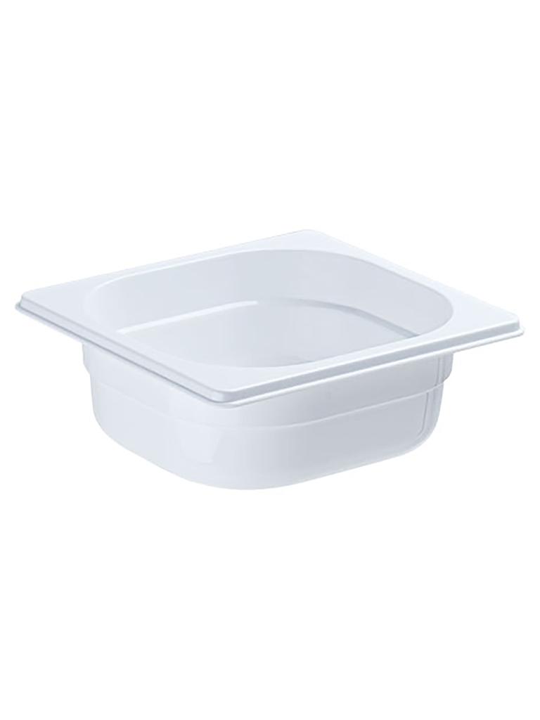 Bac gastronorme - Polycarbonate - Blanc - 1/6 GN - 100 mm - Gastro