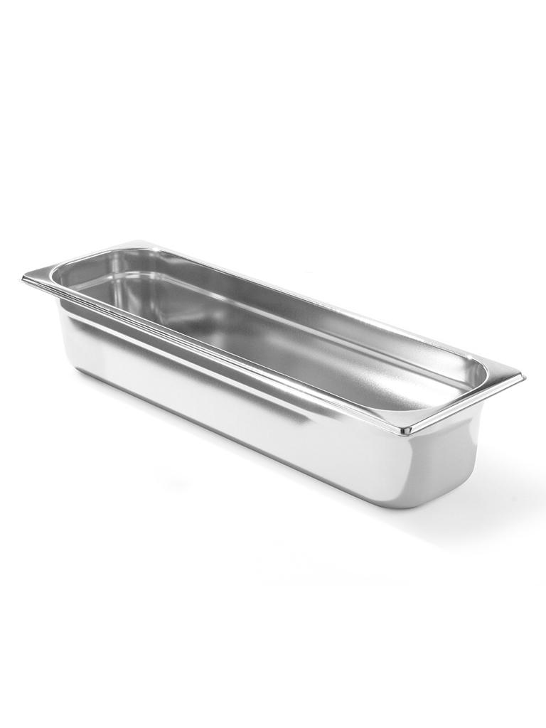 Bac gastronorme - 2/4 GN - 100 mm - Inox - Gamme budget - Gastro