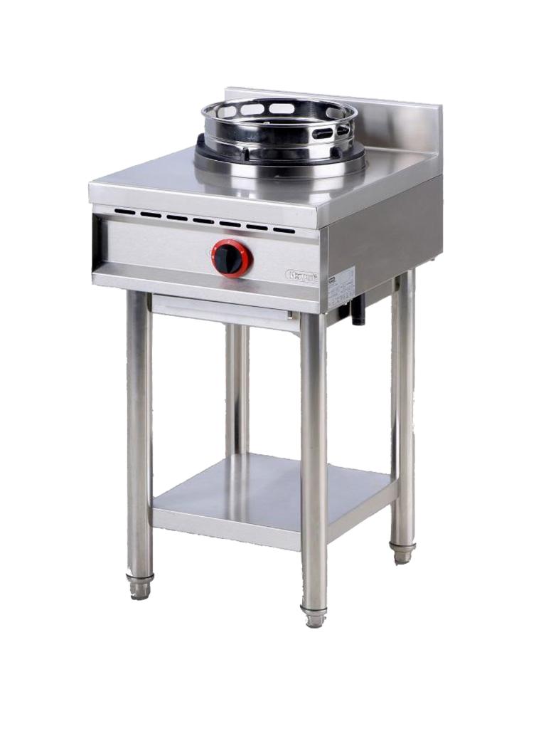 Plaque de cuisson wok à gaz avec étagère, 1 brûleur