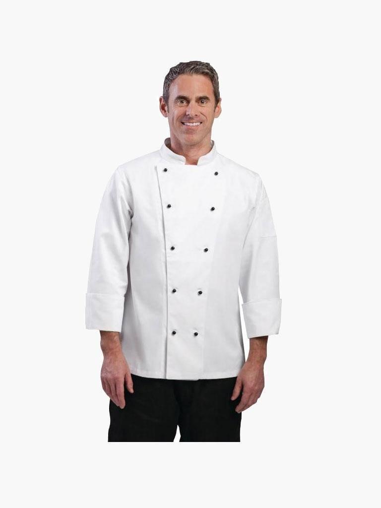 Koksbuis - Unisex - Wit - H 35 x 28 CM - Polyester/Katoen - Whites Chefs Clothing - DL710