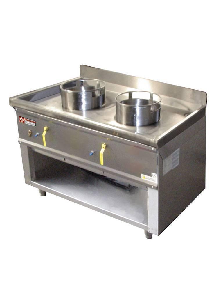 Cuisinière à gaz wok - 2 feux - Diamond - CHINA/2S