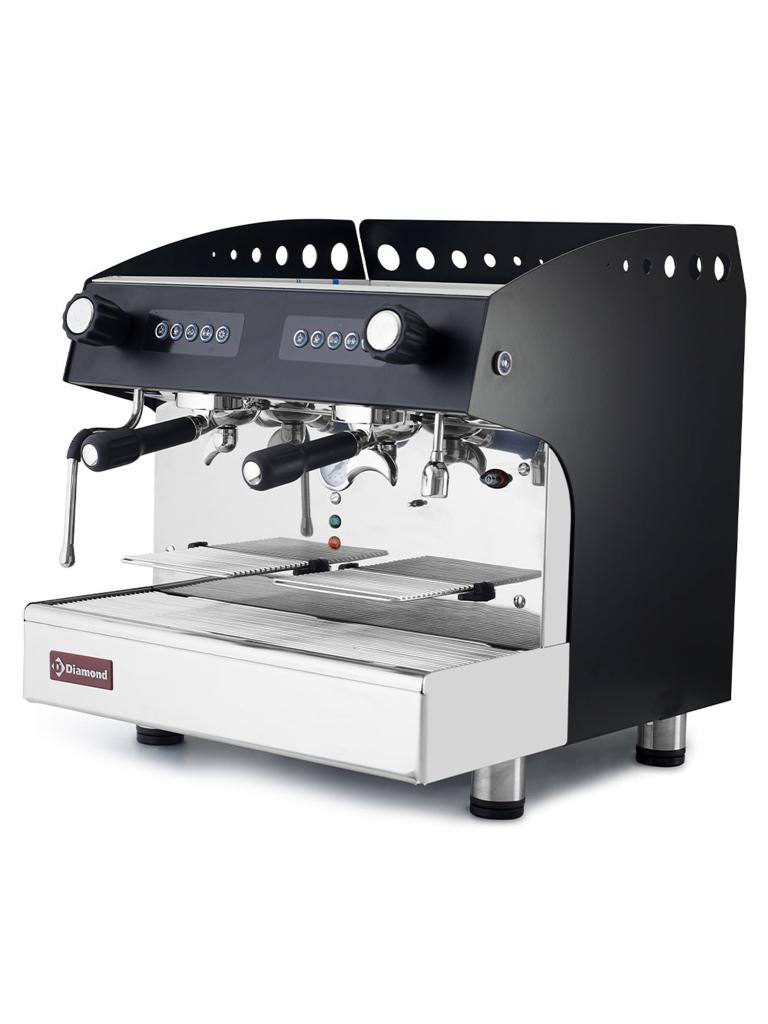 Machine à café complète - 2 groupes - Adoucisseur d'eau - Compact Line - Diamond - COMPACT/2E+DVA8