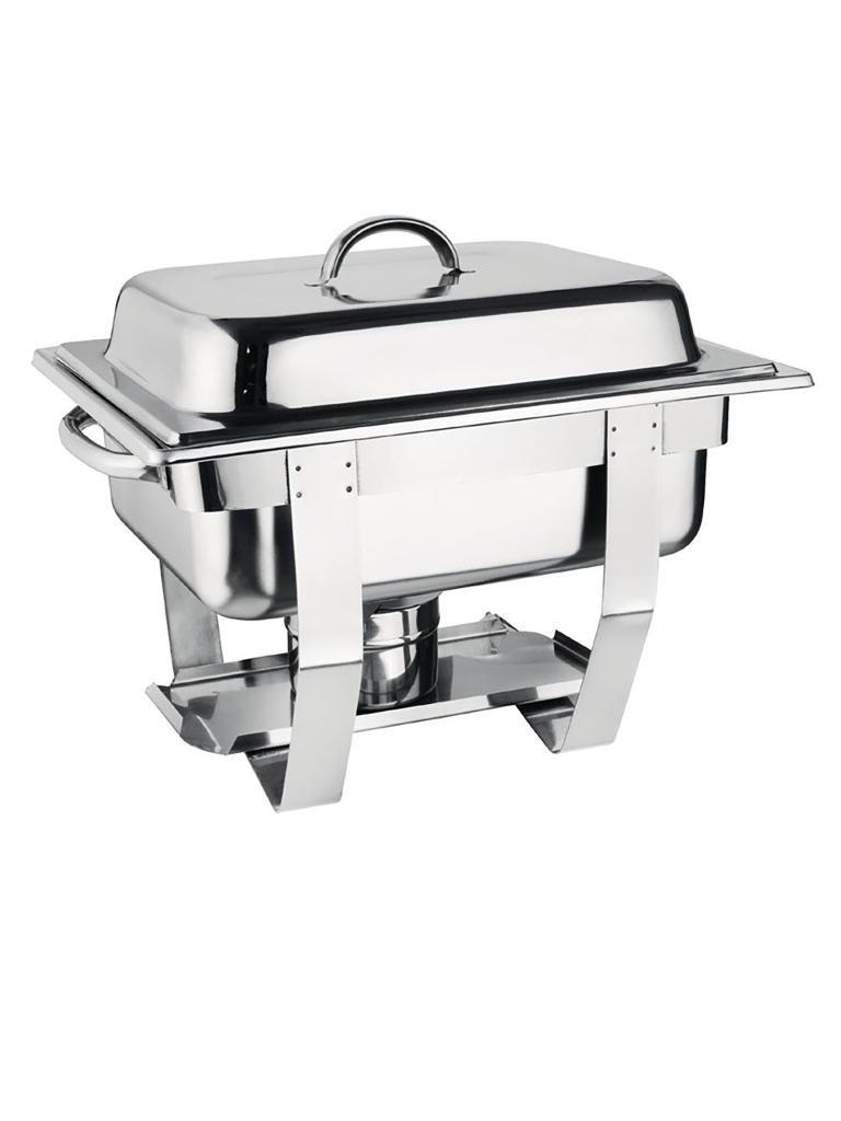 Set Chafing dish - 1/2 GN - 3,7 Litre - Argent - H 30 x 36,5 x 30 CM - Inox - Olympia - CN607