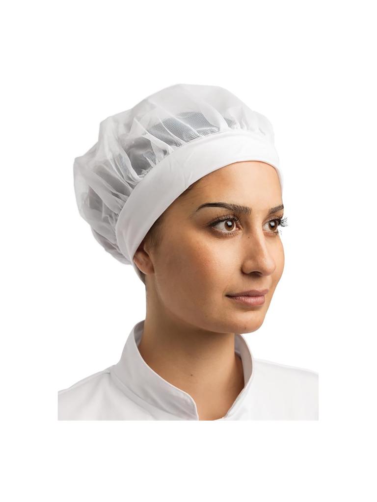 Chapeau - Unisexe - Taille unique - Blanc - Nylon - Vêtements de Chefs Blancs - B252