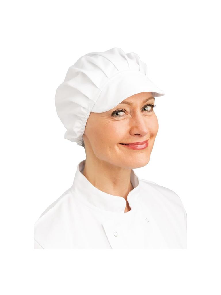 Chapeau - Unisexe - Taille unique - Blanc - Polyester/Coton - Vêtements de Chefs Blancs - B255