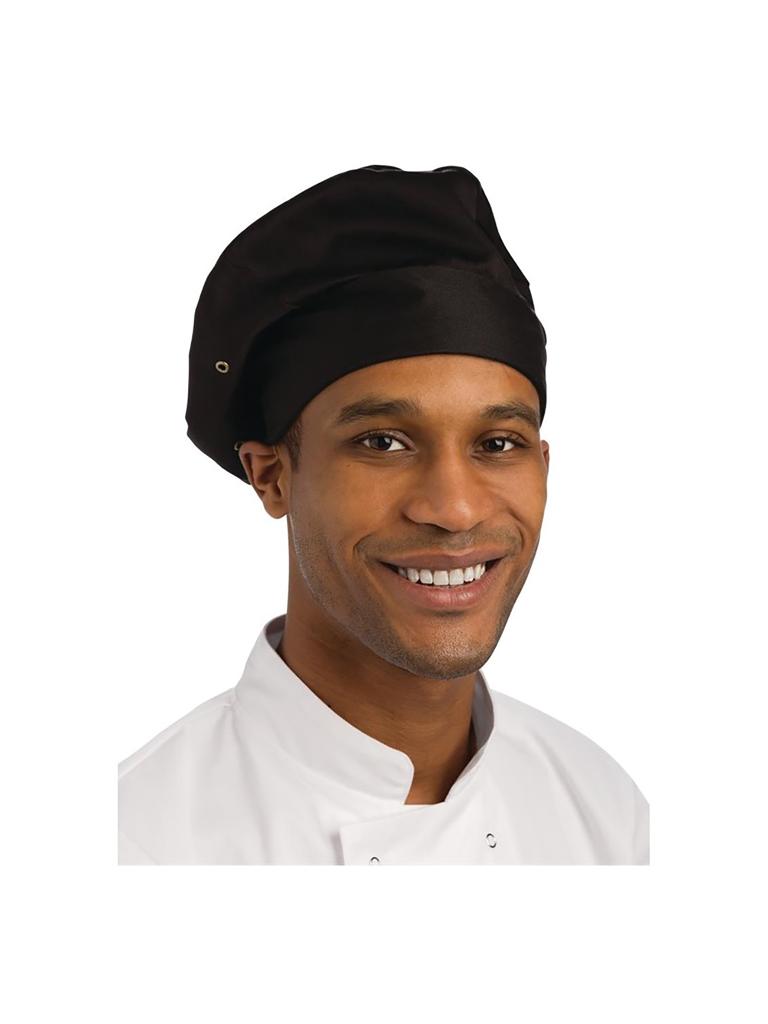 Toque de chef - Unisexe - Taille unique - Noir - Polyester/Coton - Chef Works - A962