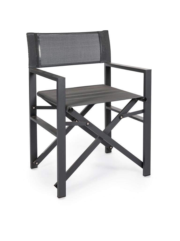 Chaise de patio - Max - Gris - Aluminium - Gastro