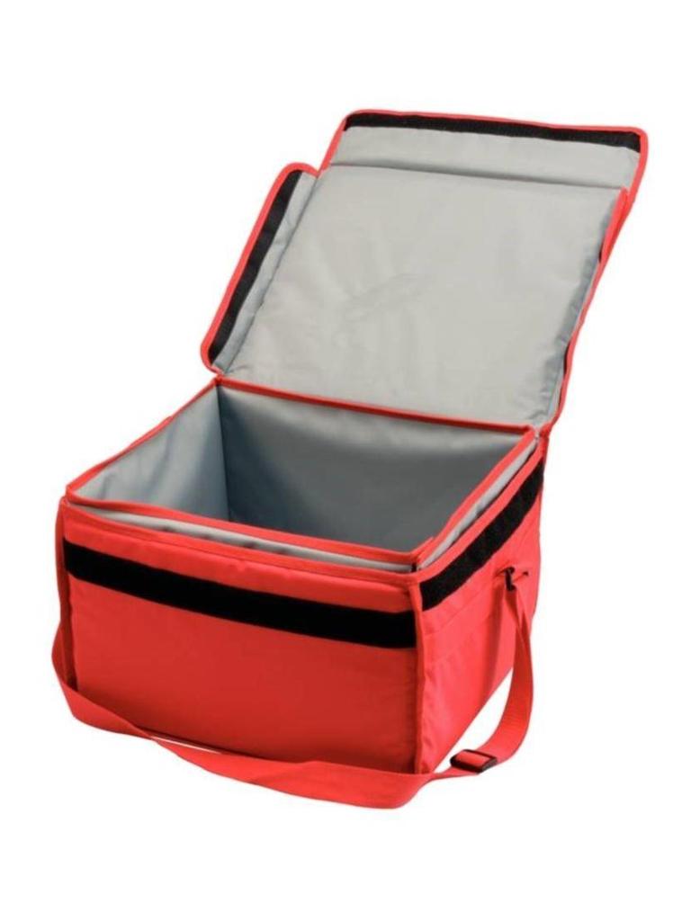 Sac Transport Alimentaire - 42 x 35 x 25 CM - Polyester - Rouge - Gastro
