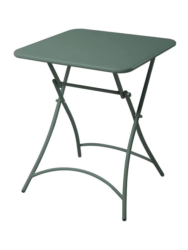 Table de patio Toscane - Acier vert - 60 x 60 CM - Gastro