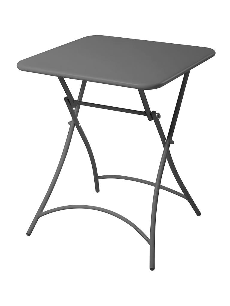 Table de patio Toscane - Acier gris - 60 x 60 CM - Gastro