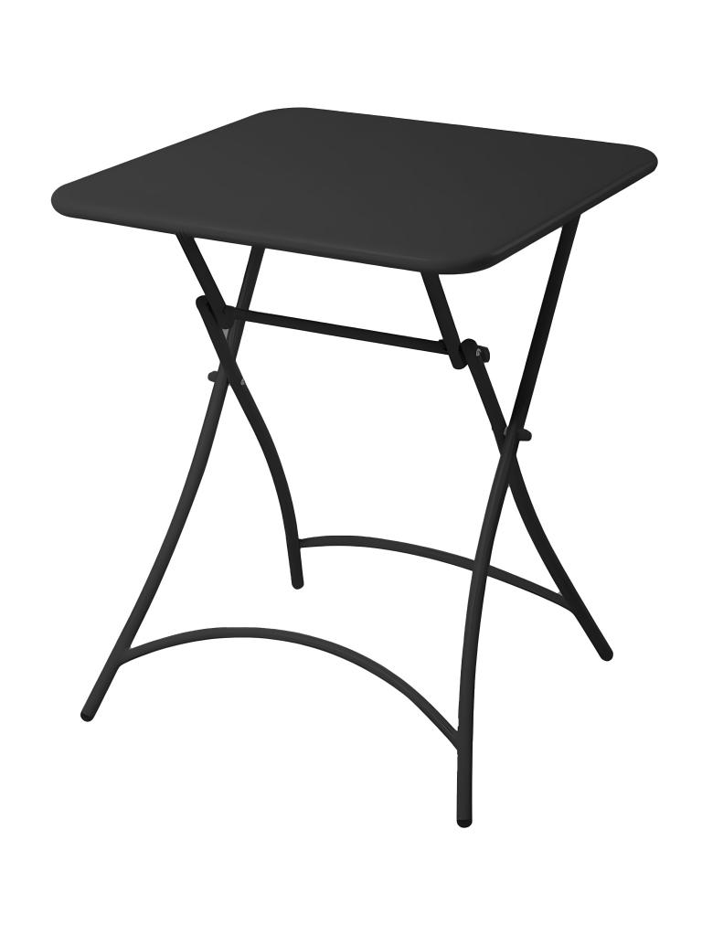 Table de patio Toscane - Acier noir - 60 x 60 CM - Gastro