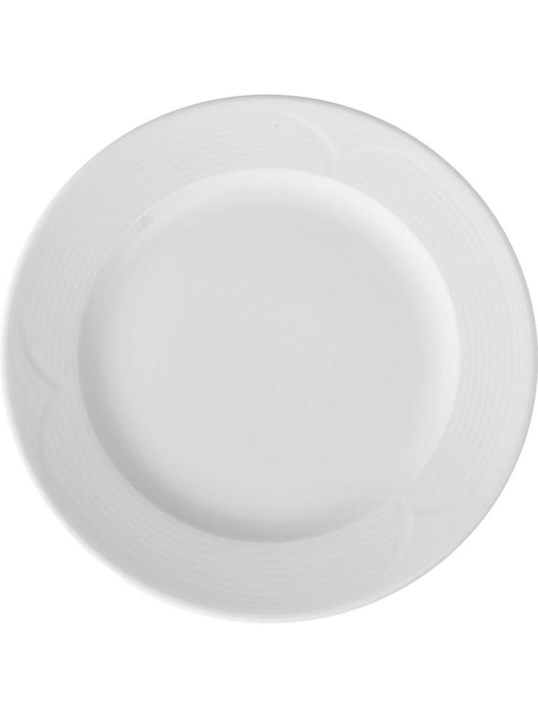 Assiette plate - 12 pièces - Porcelaine - 26 CM - Hendi - 794333