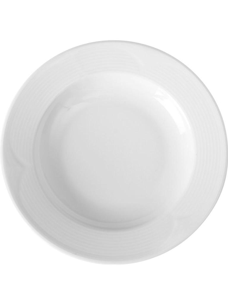 Assiette creuse - 12 pièces - Porcelaine - 22 CM - Hendi - 794395