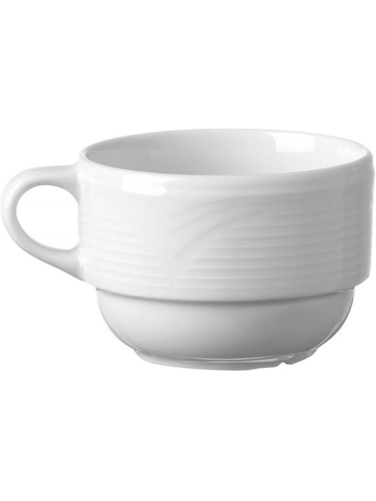 Tasse à cappuccino - 12 pièces - Saturne - Porcelaine - 8,7 CM - Hendi - 794487