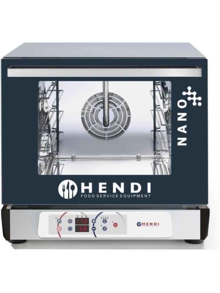 Four à air chaud numérique avec humidificateur NANO - Inox aluminium - H 53 X 59.5 X 56 CM - Hendi - 223345