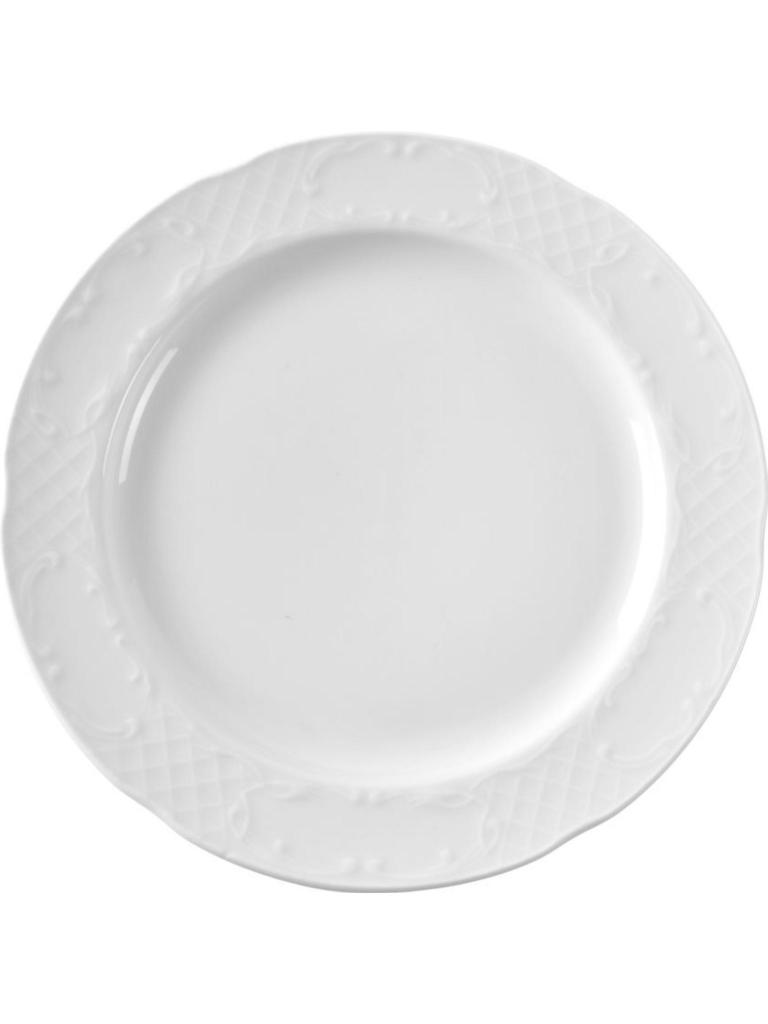 Assiette Plate - 12 pièces - Flora - Porcelaine - Ø25,5 CM - Hendi - 787021