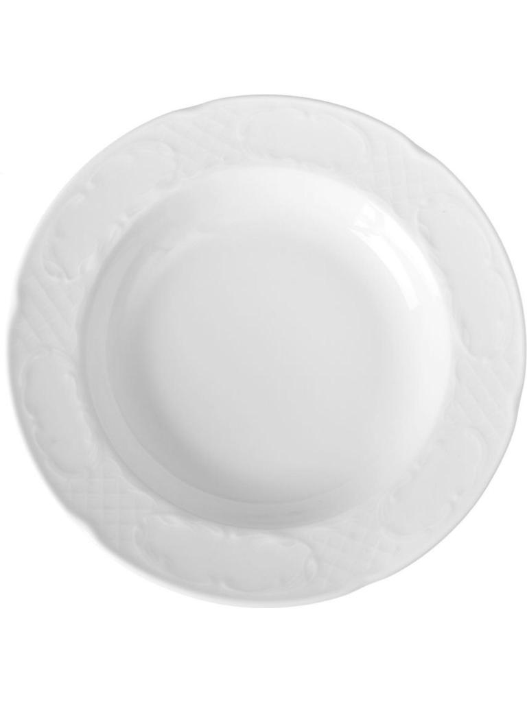Assiette Creuse - 12 pièces - Flora - Porcelaine - Ø23,5 CM - Hendi - 787052