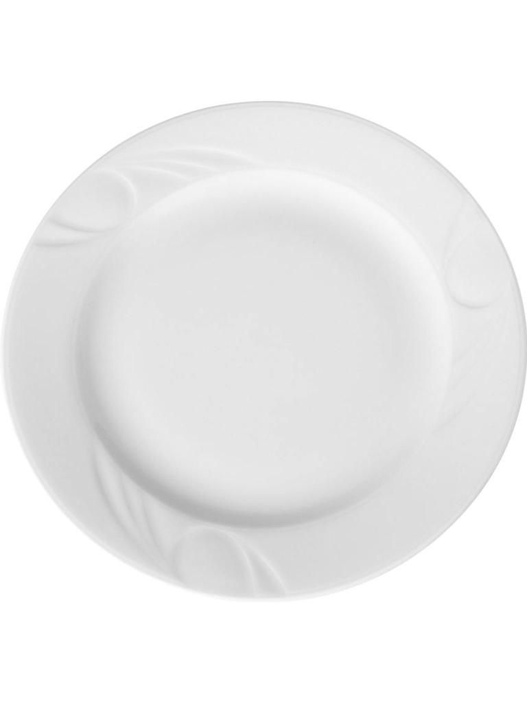 Assiette Plate - 12 pièces - Porcelaine - Ø24 CM - Hendi - 795507