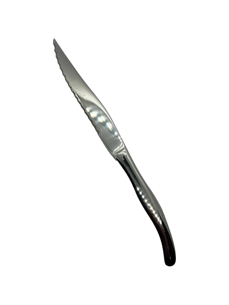 Couteau à steak - 23 CM - Manche en acier inoxydable - Chuletero - G-Tableware - 6 pièces - G-line
