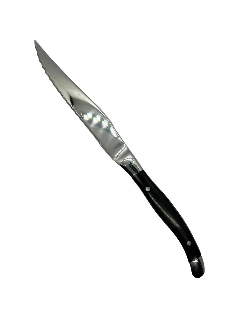 Couteau à steak - 23,2 CM - Manche Noir - Chuletero - G-Tableware - 6 pièces - G-line
