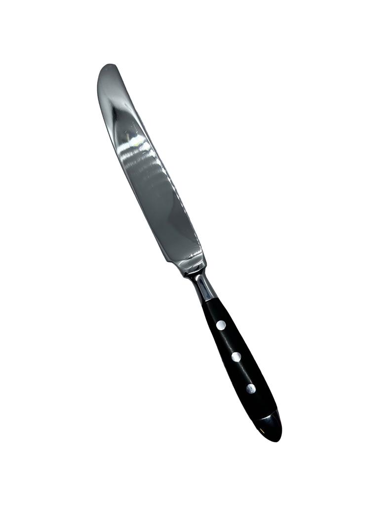 Couteau de table - 21,4 CM - Manche Noir - Bistro - G-Tableware - 6 pièces - G-line