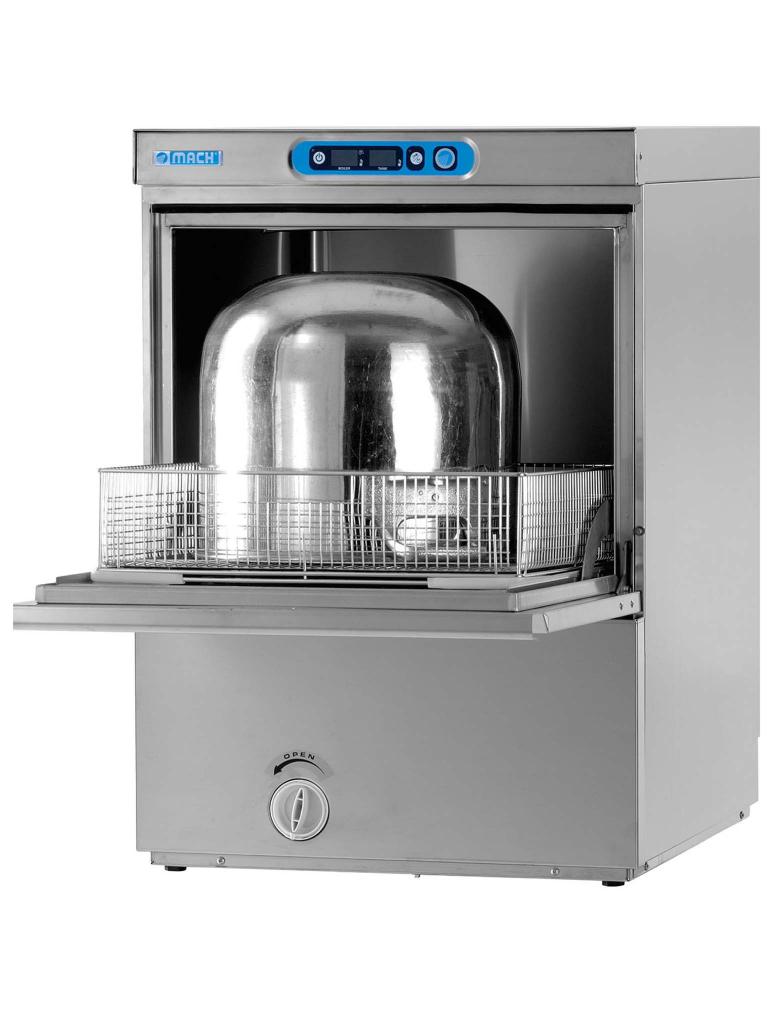 Chargeur frontal pour lave-vaisselle Pan - Numérique - Double paroi - Modèle Bas - 400V/230V - Mach - UT850.23AP