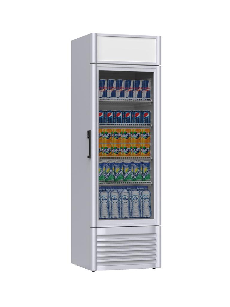 Réfrigérateur porte vitrée - 420 litres - 1 porte - Gastro