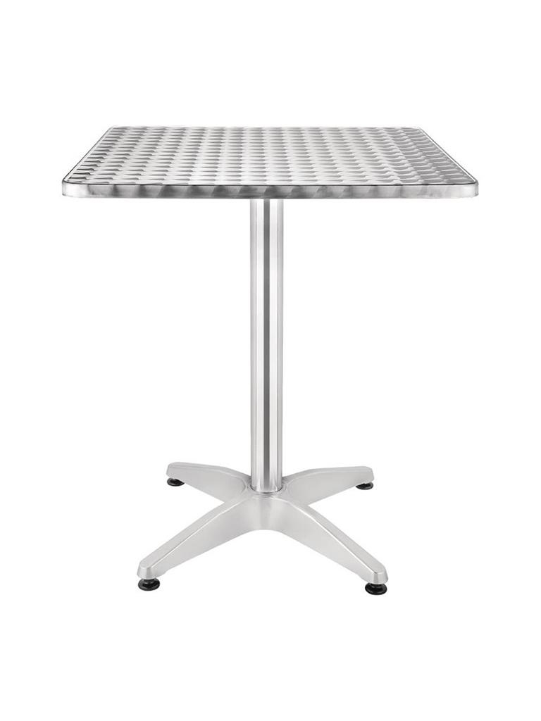Table de terrasse - 60 x 60 CM - Bistro - Chrome - Aluminium - Gastro