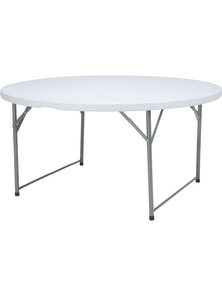 Table buffet ronde pliable - HDPE - H 74 X 150 CM - Hendi - 810996