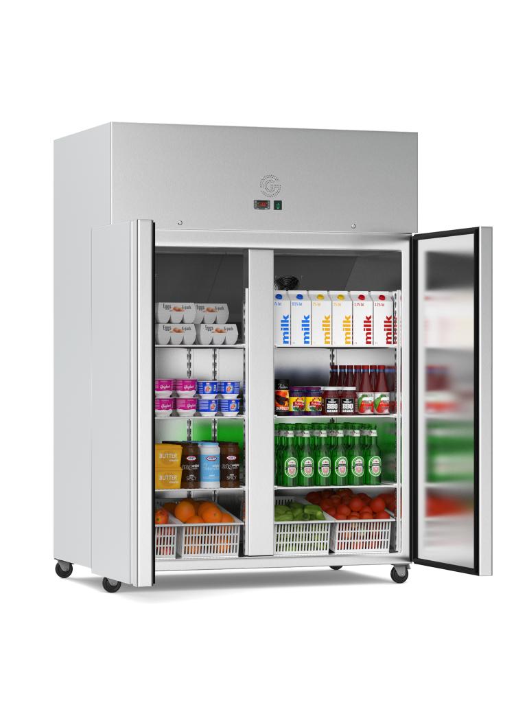 Armoire frigorifique  Horeca - 1200 Litres - 2 portes - Roulettes - Gastro
