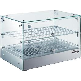 Vitrine chauffante - Modèle de table - 50 Litre - H 37,6 x 55,4 x 36,1 CM - 230V - Combisteel - 7487.0125