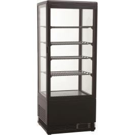 Vitrine réfrigérée - Modèle de table - 98 litres - Noir - 230V - H 111 x L 42,8 x P 38,6 CM - Combisteel