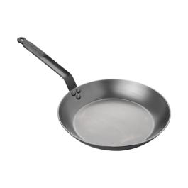 Poêle lyonnaise - H 4 CM - 2,1 KG - Ø27 CM - Tôle d'acier - Acheteur - 001006