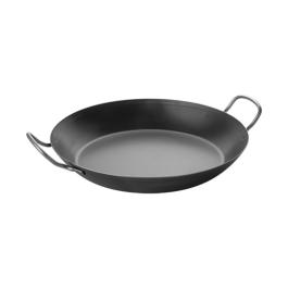 Poêle à paella - H 4,5 CM - 1,43 KG - Ø34 CM - Plaque d'acier - Acheteur - 001041