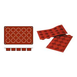 Tapis de cuisson Petits-Fours - 0,225 KG - Silicone - Rouge - 0,03 Litre - -60°C / +230°C - Silikomart - 070058