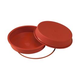 Moule à pâtisserie Cake - 0,38 KG - Silicone - Rouge - 2,5 Litre - -60°C / +230°C - Silikomart - 070092