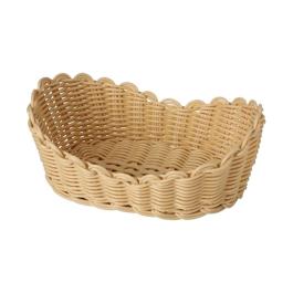 Corbeille à pain - H 8,5 x 23 x 13 CM - 0,1 KG - Polypropylène - Beige - 125045