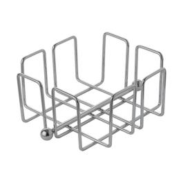 Porte-serviettes - H 6,5 x 14 x 14 CM - 0,223 KG - Chromé - 130175